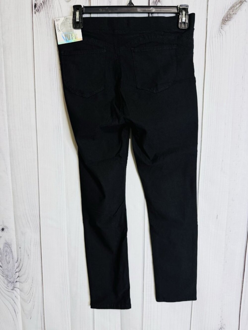 Royalty For Me Jeans Sz PXL (34x26) Black Mid Rise Ankle Hyper Stretch NWT - Picture 7 of 10